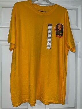 Chucky Graphic Short Sleeve Tee - Gold